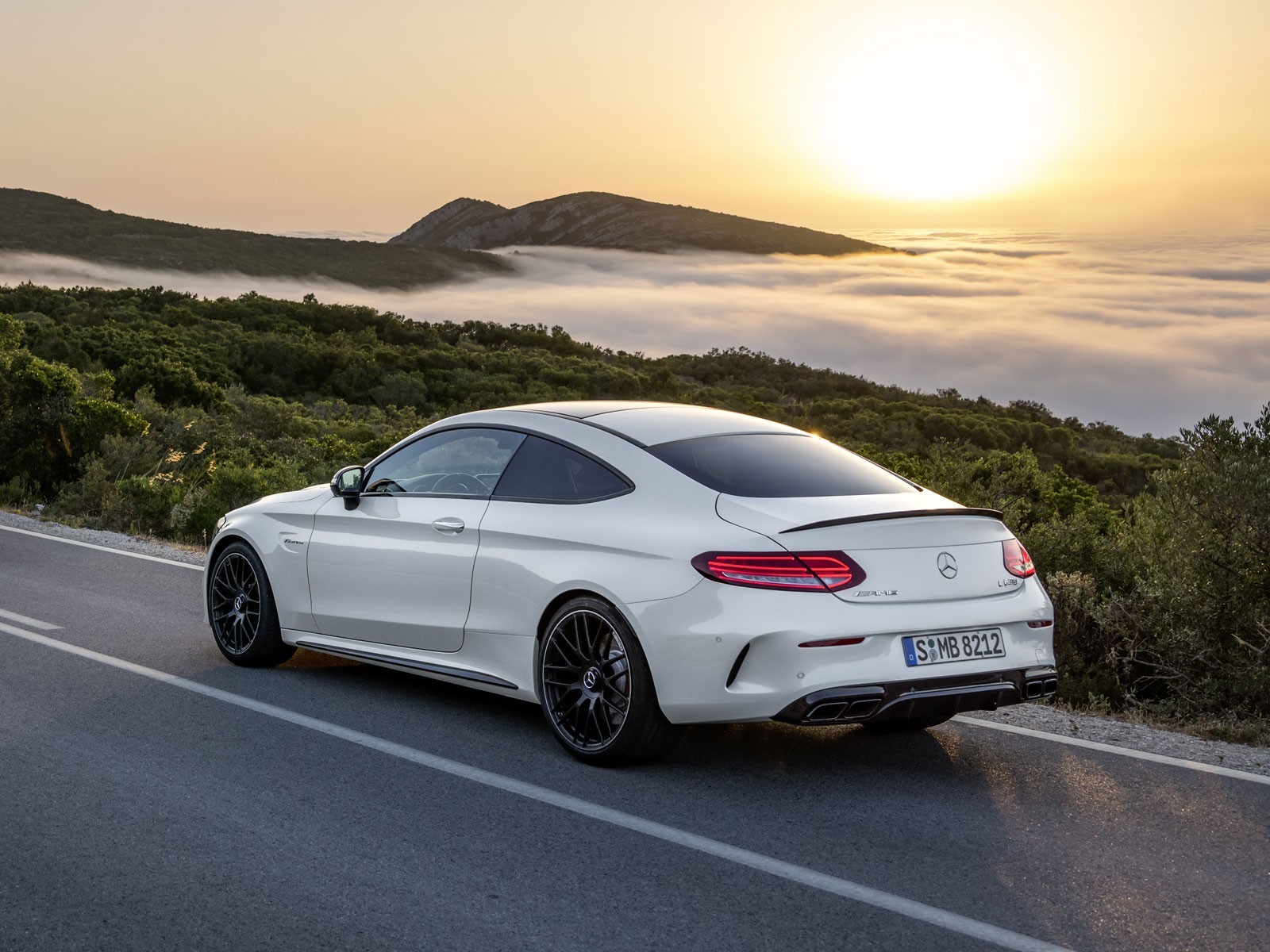 Fahrzeug vor der Folierung – Mercedes AMG C63 Coupe Serienzustand